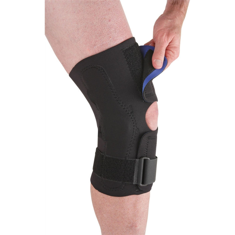 Close-up image of Ossur Neoprene Wraparound Hinged Knee Support