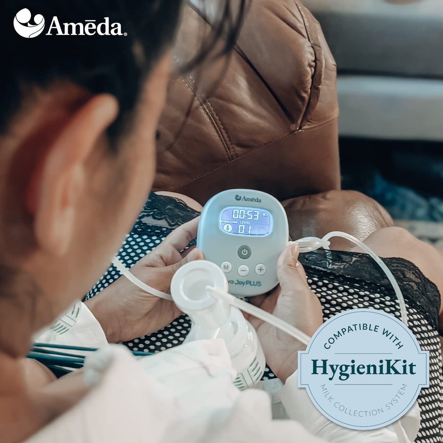 Ameda MYA Joy Plus Rechargeable Breast Pump with Deluxe Tote